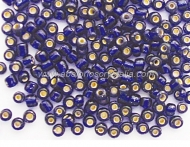 20 GR ROCALLA 6/0 (3.6 - 4mm) AZUL OSCURO EFECTO PLATA