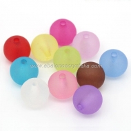 10 BOLAS ACRLICAS EFECTO HIELO MIX DE COLORES 12mm