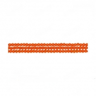 Tira de rondeles facetados de cristal naranja 2mm 165 uds.