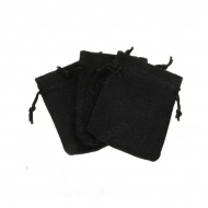 Bolsas arpillera tela de saco color negro 9x7cm (20 uds.)