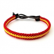 Pulsera cordn trenzado	 bandera de Espaa clsica