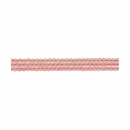 Tira de rondeles facetados de cristal rosa 2mm 165 uds.