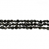 Tira de piedras forma irregular Obsidiana 8-10mm 35 uds.