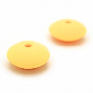 Rondeles baco de Silicona Amarillo 12x6mm (Bolsa de 25 uds.)