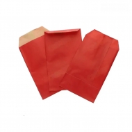 Bolsas de papel para regalo color rojo 15x8cm (100 uds.)