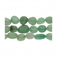 Tira de piedras forma irregular Aventurina Verde 8-10mm 35 uds.