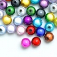 10 BOLAS ACRLICAS EFECTO MIRACLE MIX DE COLORES 8x8x8mm