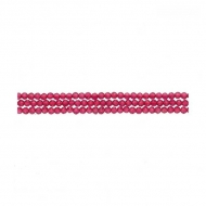 Tira de rondeles facetados de cristal fucsia 2mm 165 uds.